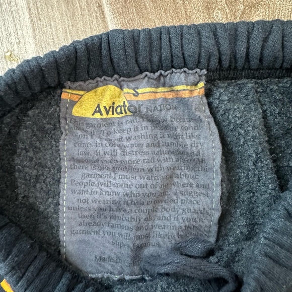 Aviator Nation 5 Stripe Sweatpants Joggers. Navy. Size Small. - Picture 8 of 10